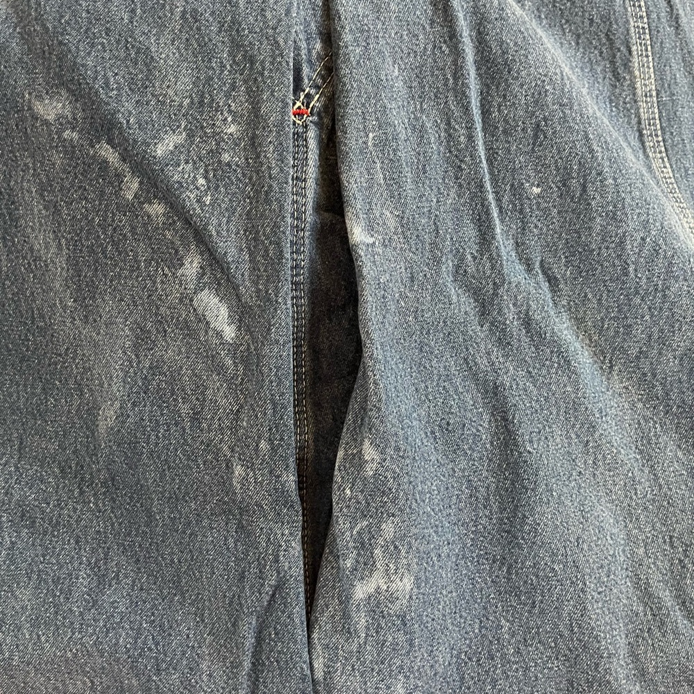 Dickies Blue Denim Bib 36x32 Overalls with Brass Hardware - Picture 8 of 11